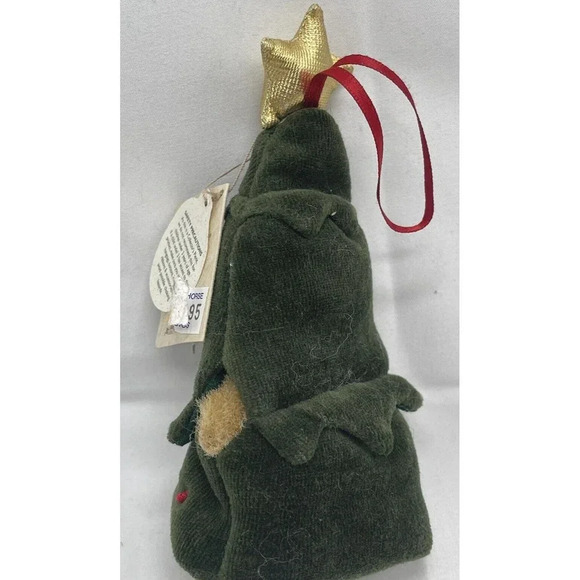 Boyds Bears Miniature Lil’ Frazier Christmas Tree Bear Ornament Peeker 6" Plush - Picture 3 of 11